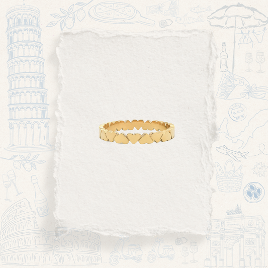 The Venice Little Hearts Ring