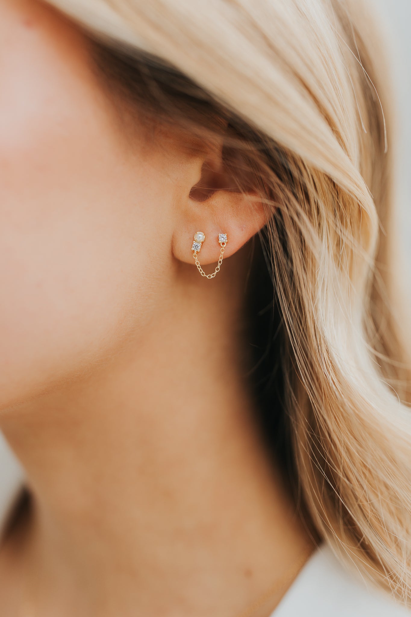 The Julia Double Stud Earrings