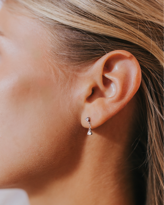 The Mallory Studs in Silver