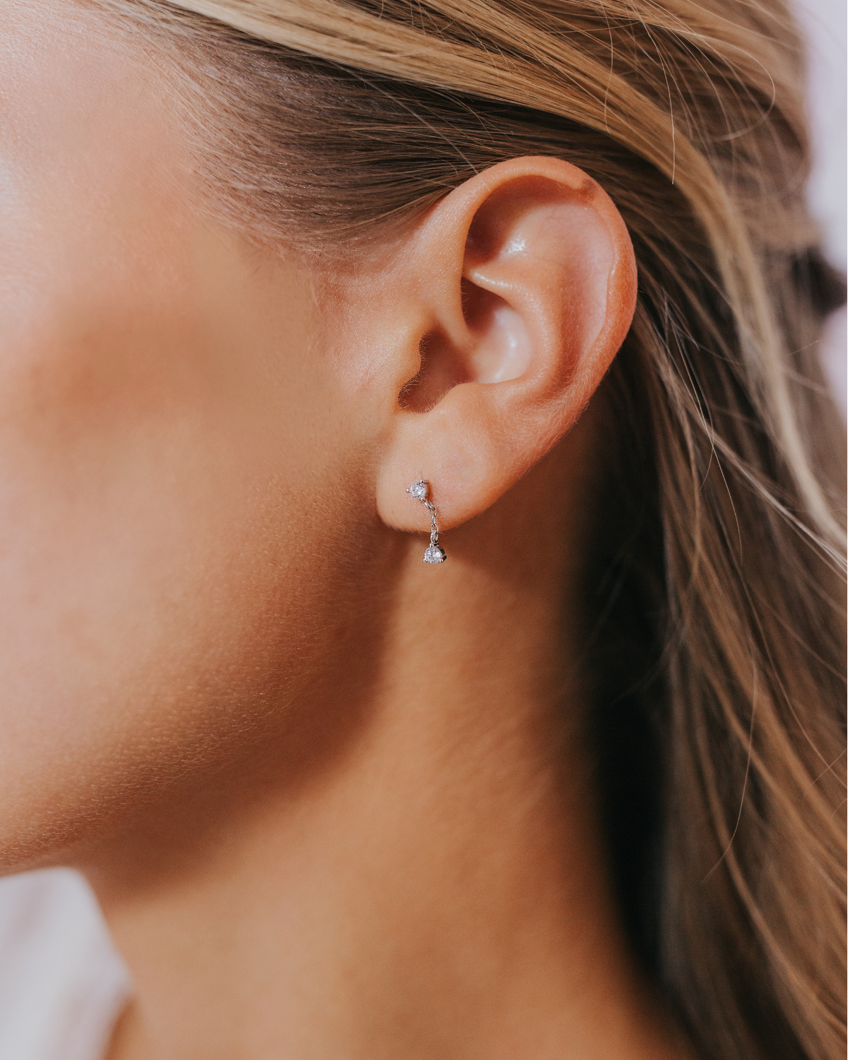 The Mallory Studs in Silver