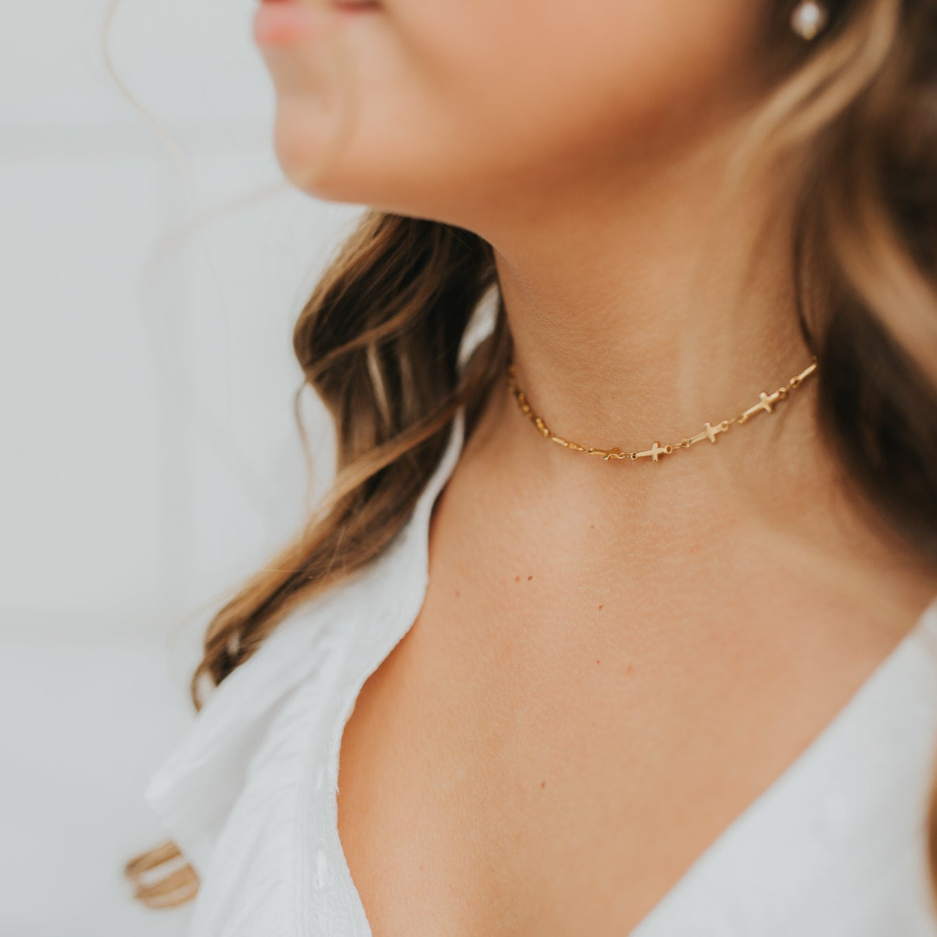 The Venice Gold Cross Necklace
