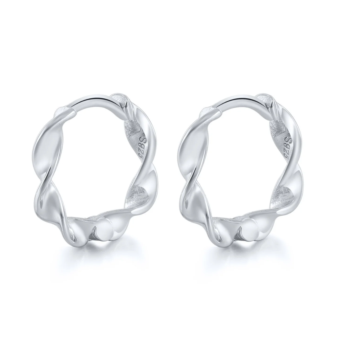 The Mia Silver Filled Hoops