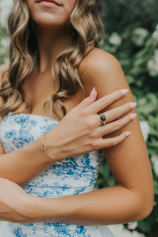 The Maddie Ring in Onyx