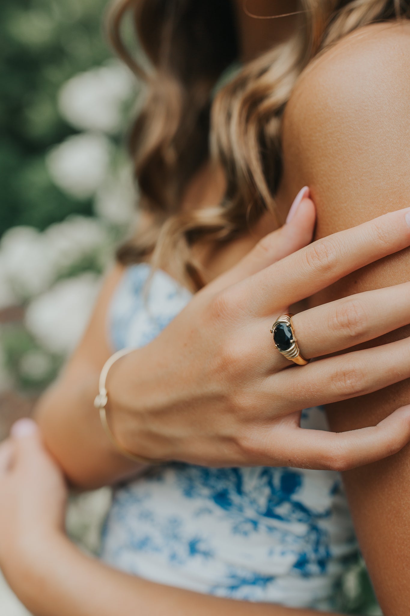 The Maddie Ring in Onyx