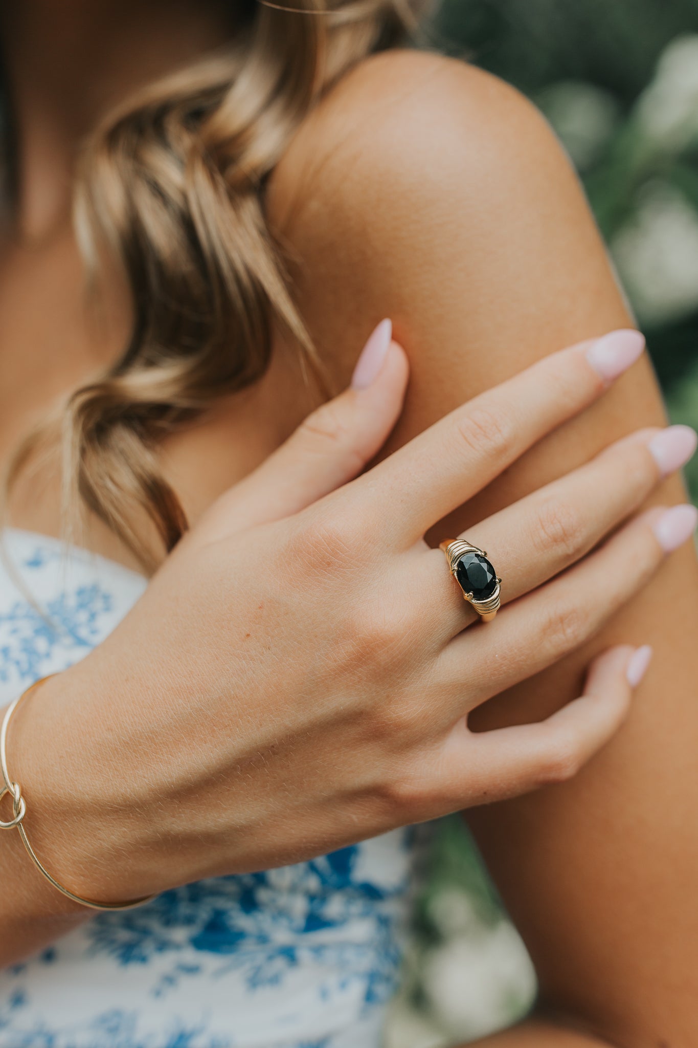 The Maddie Ring in Onyx