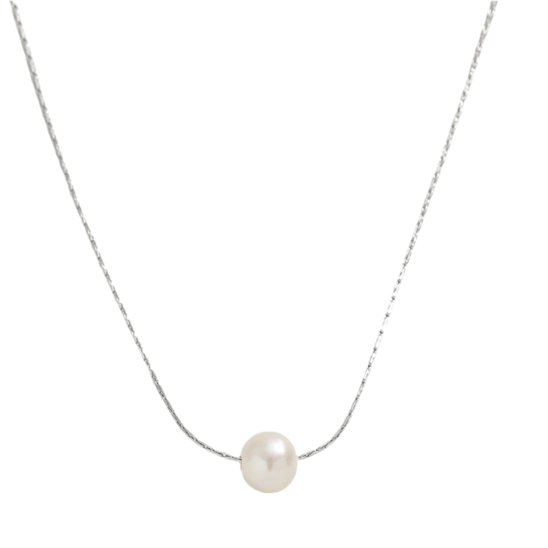 The June Necklace in Silver