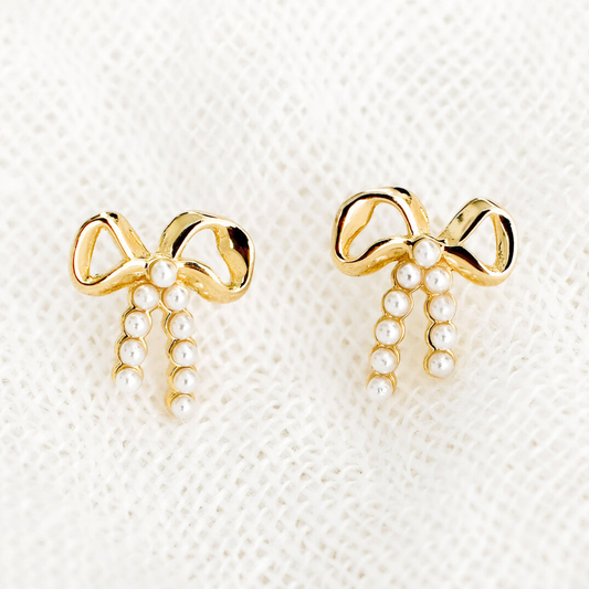 The Pearl Bow Studs