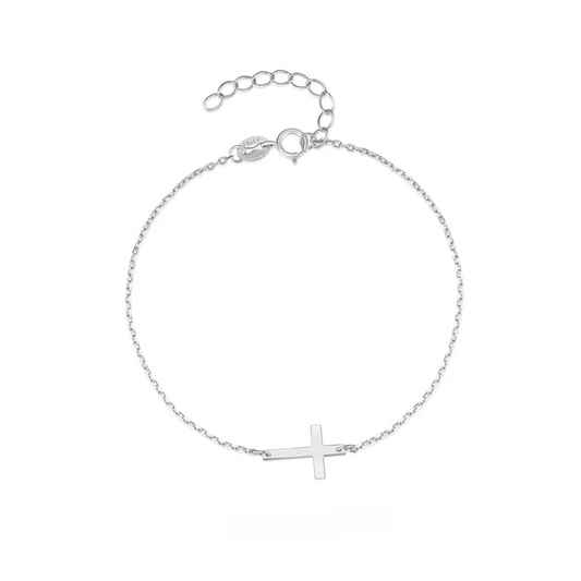 The Cross Bracelet in Silver