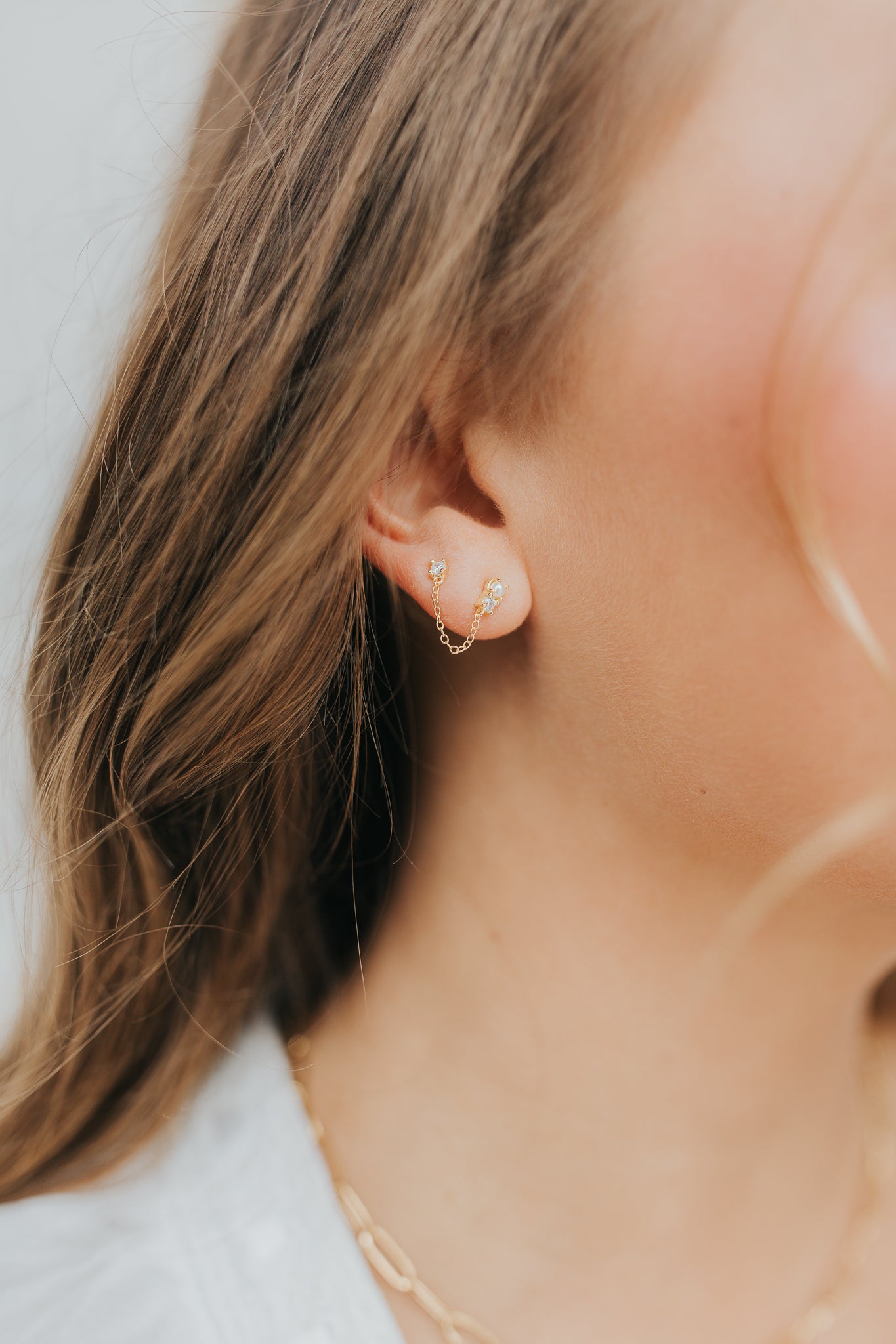 The Julia Double Stud Earrings