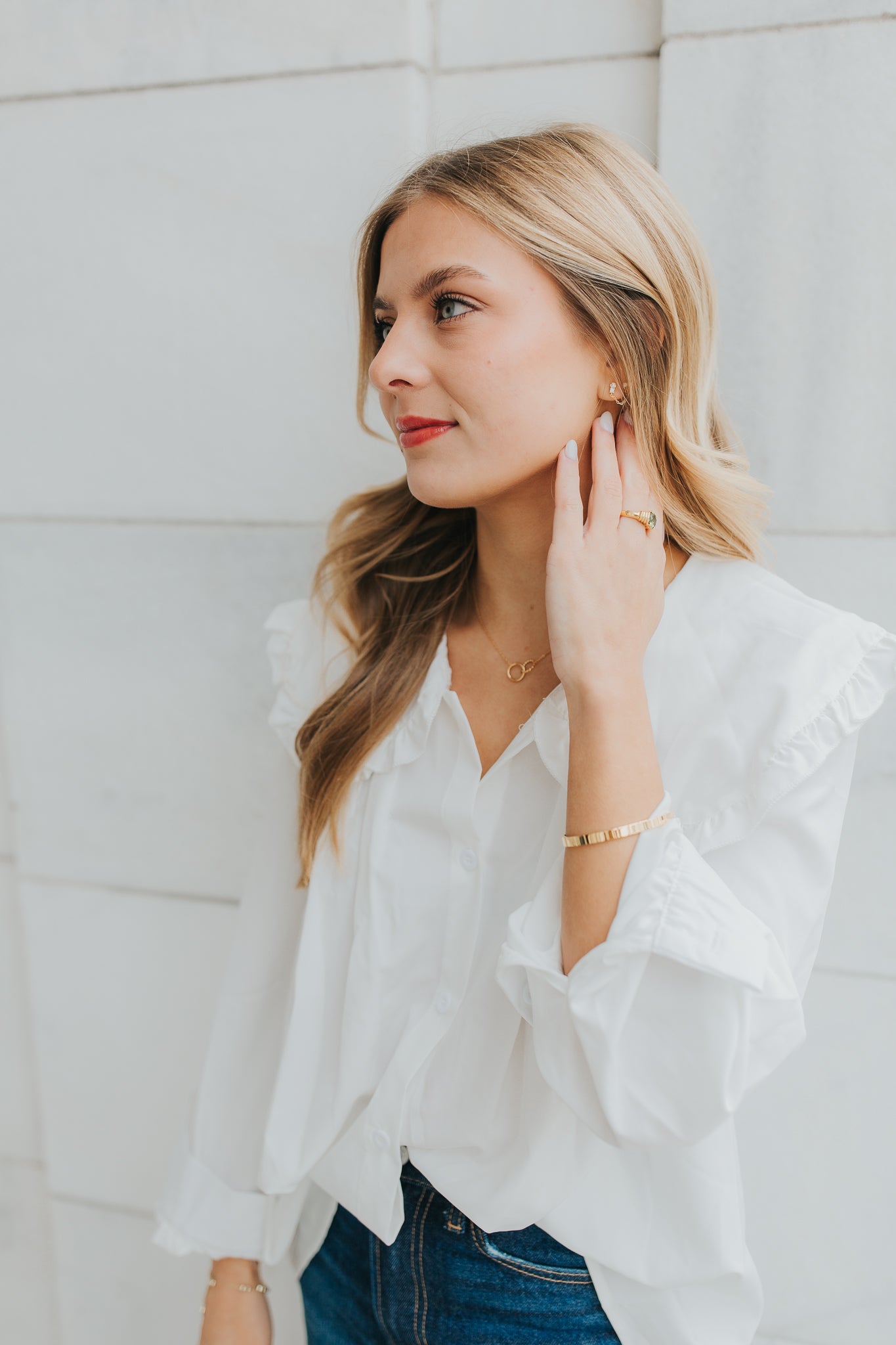 The Maddie Ring in Emerald Green