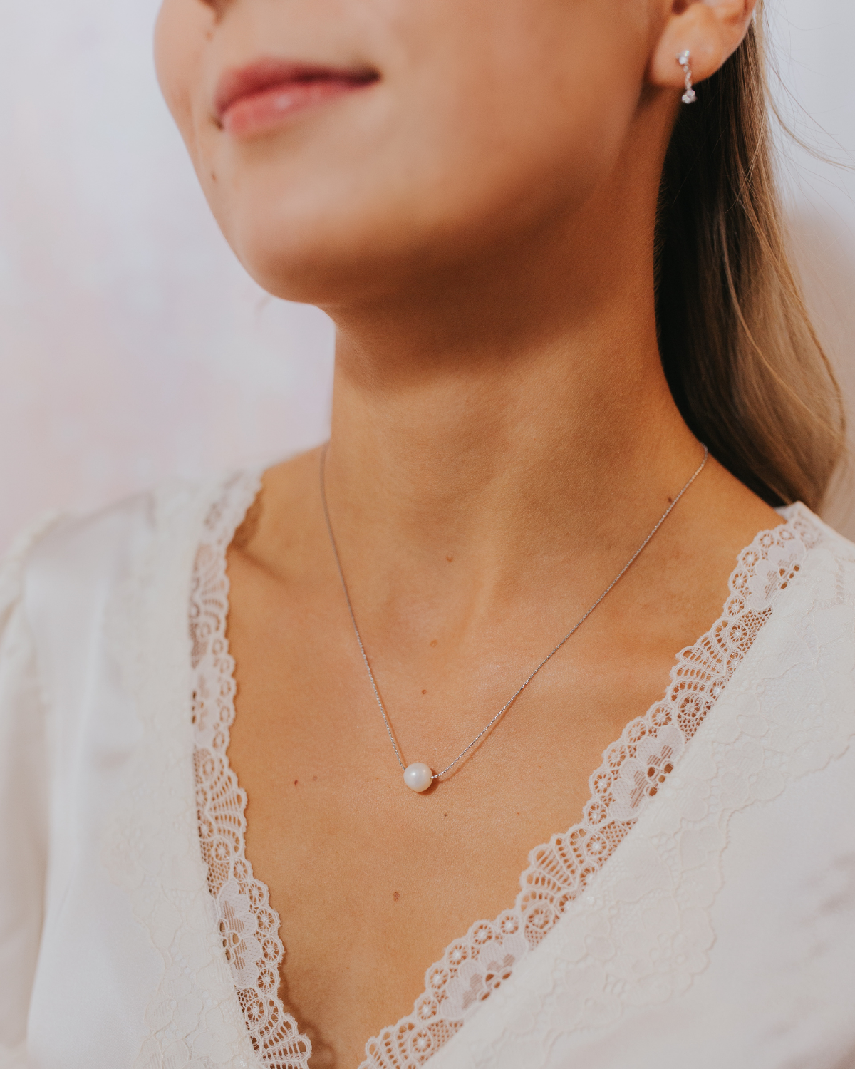 The June Necklace in Silver