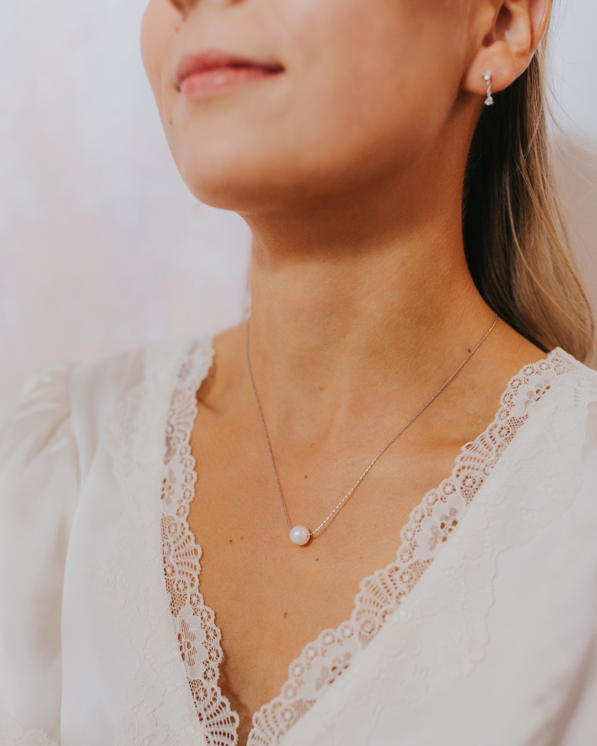 The June Necklace in Silver