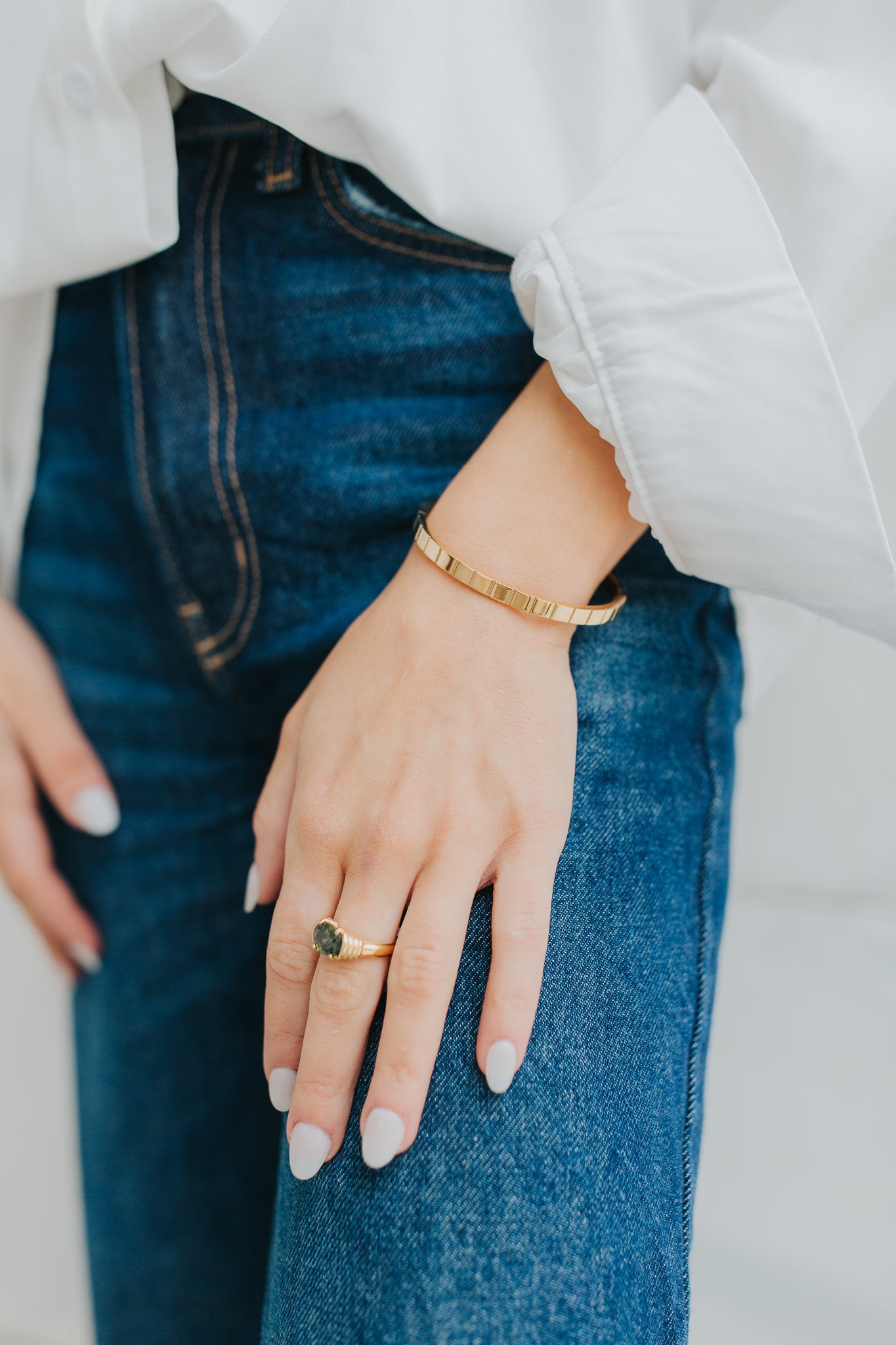 The Maddie Ring in Emerald