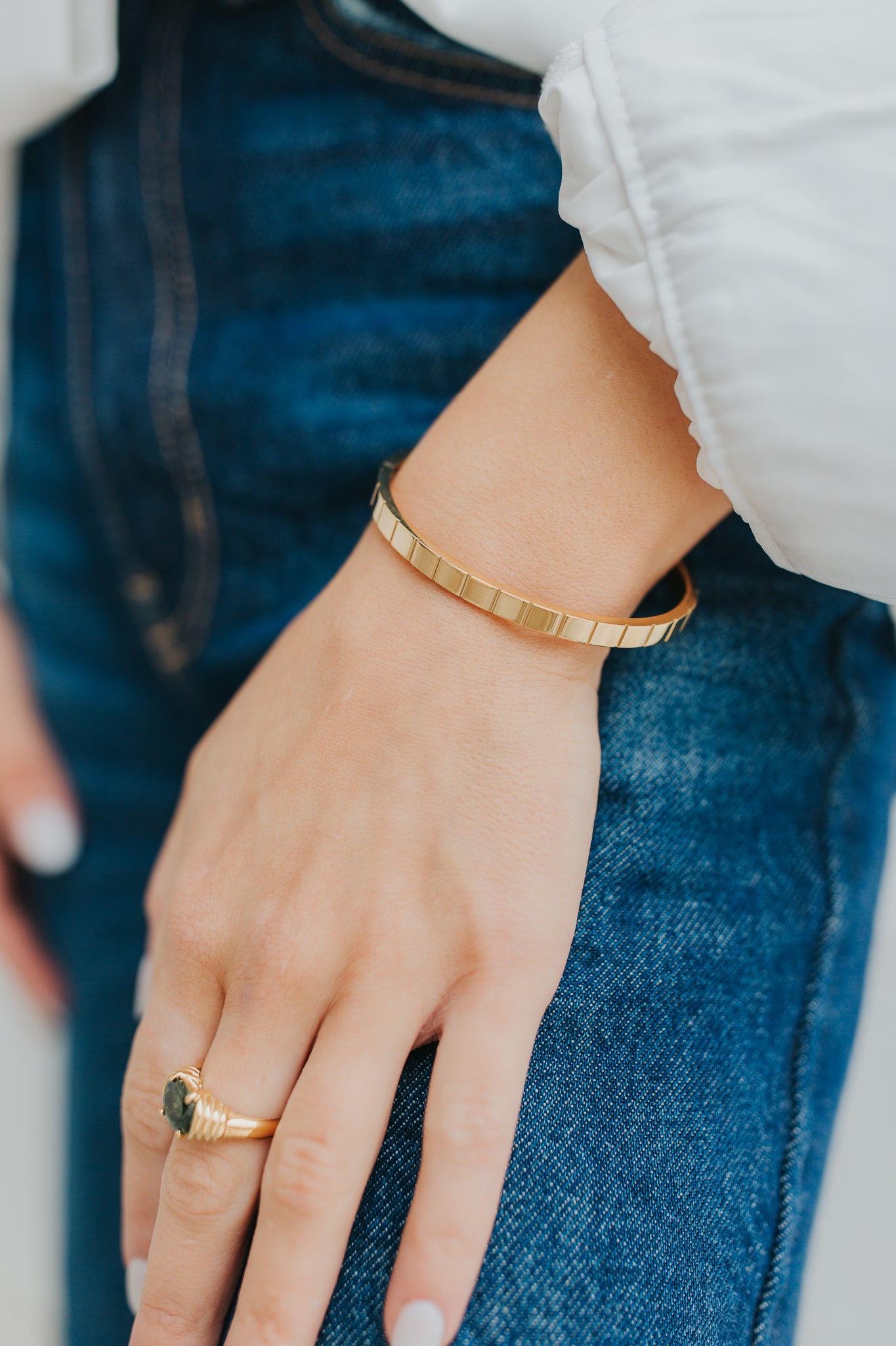 The Maddie Ring in Emerald