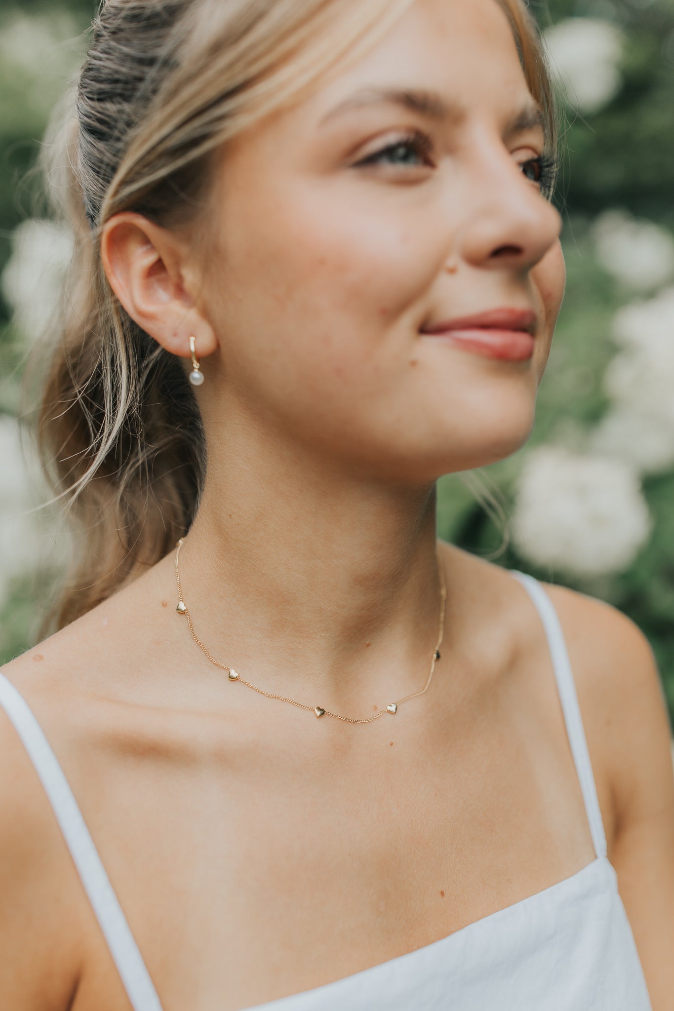 The Ainslee Tiny Pearl Hoops