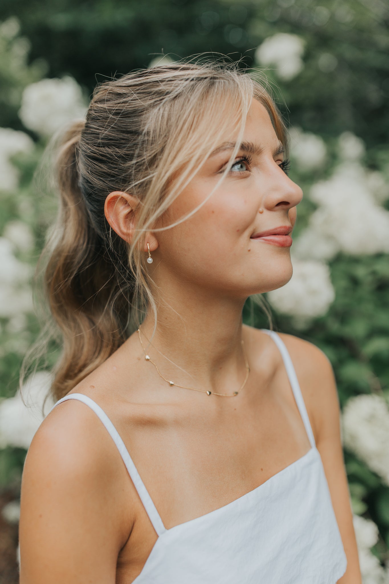 The Ainslee Tiny Pearl Hoops