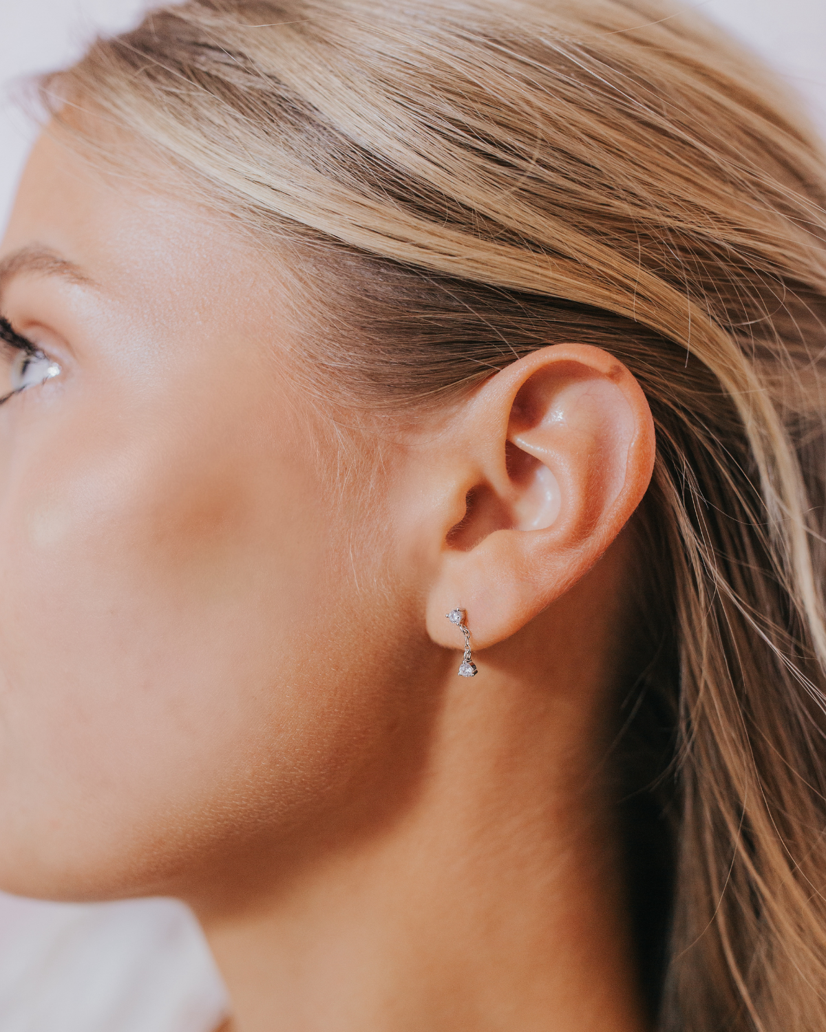 The Mallory Studs in Silver