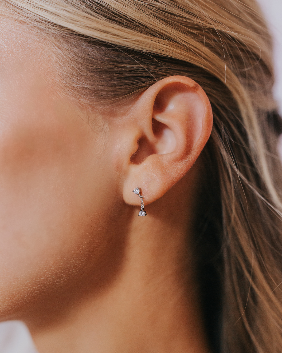 The Mallory Studs in Silver