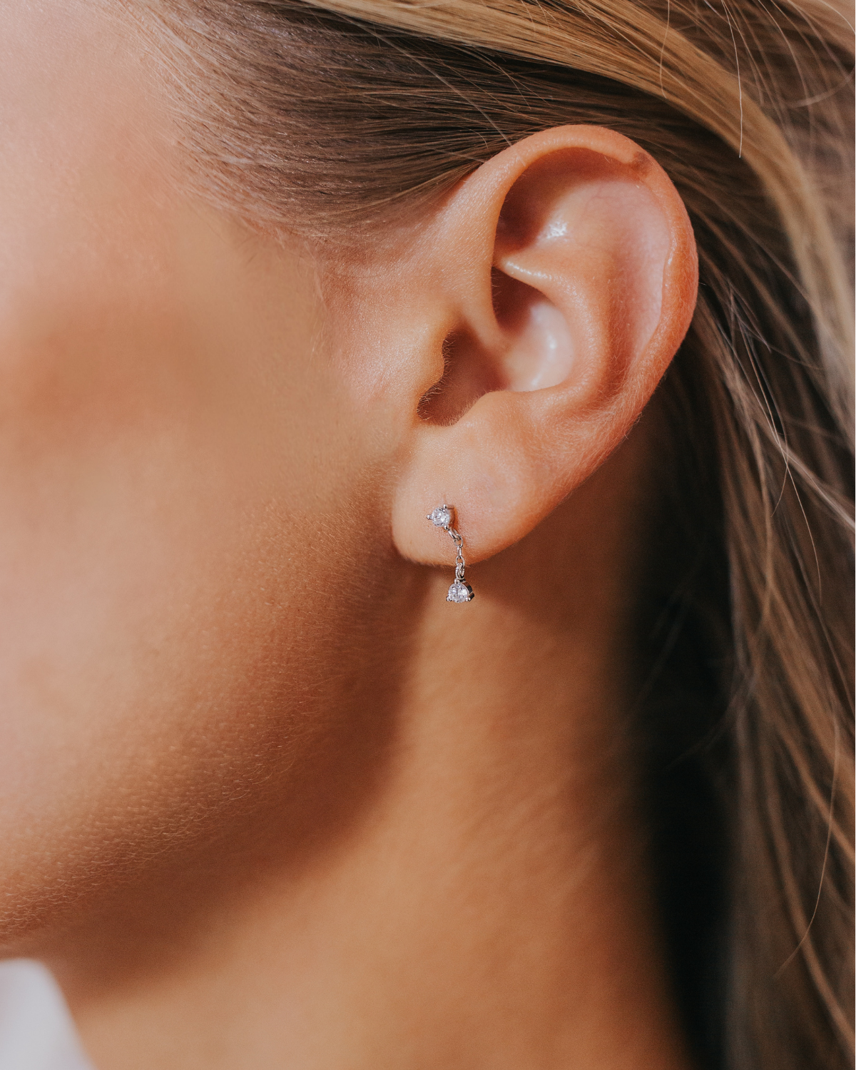 The Mallory Studs in Silver