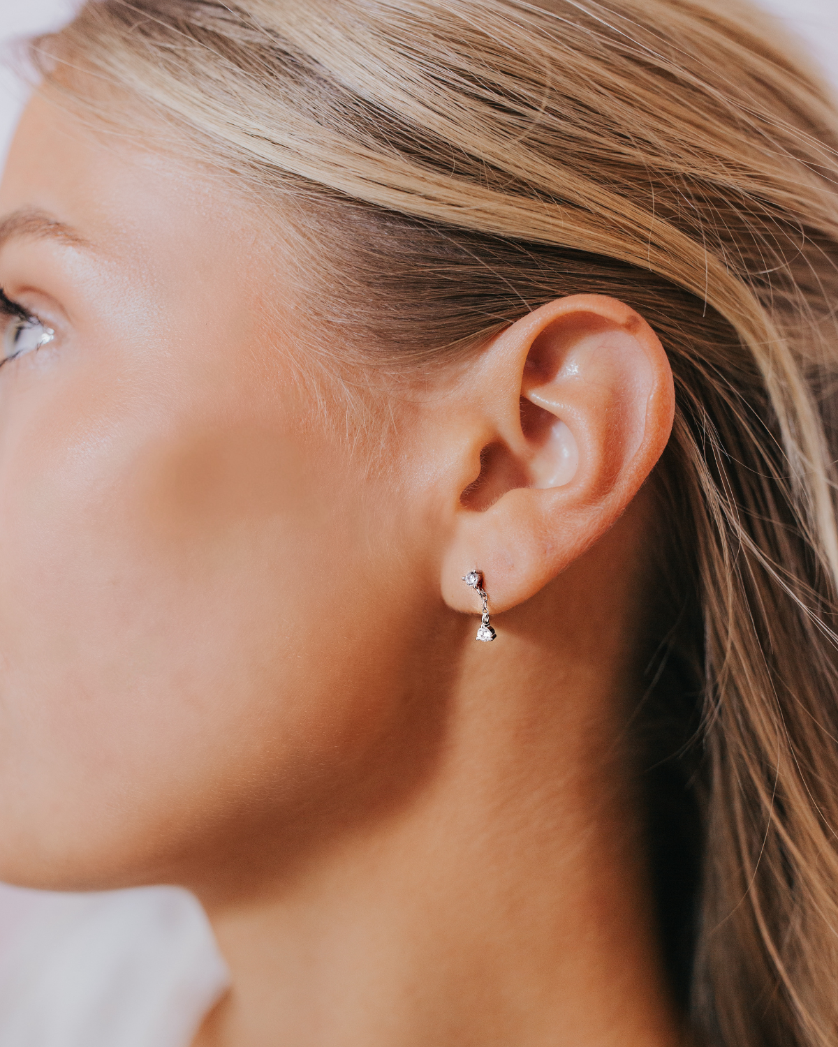 The Mallory Studs in Silver