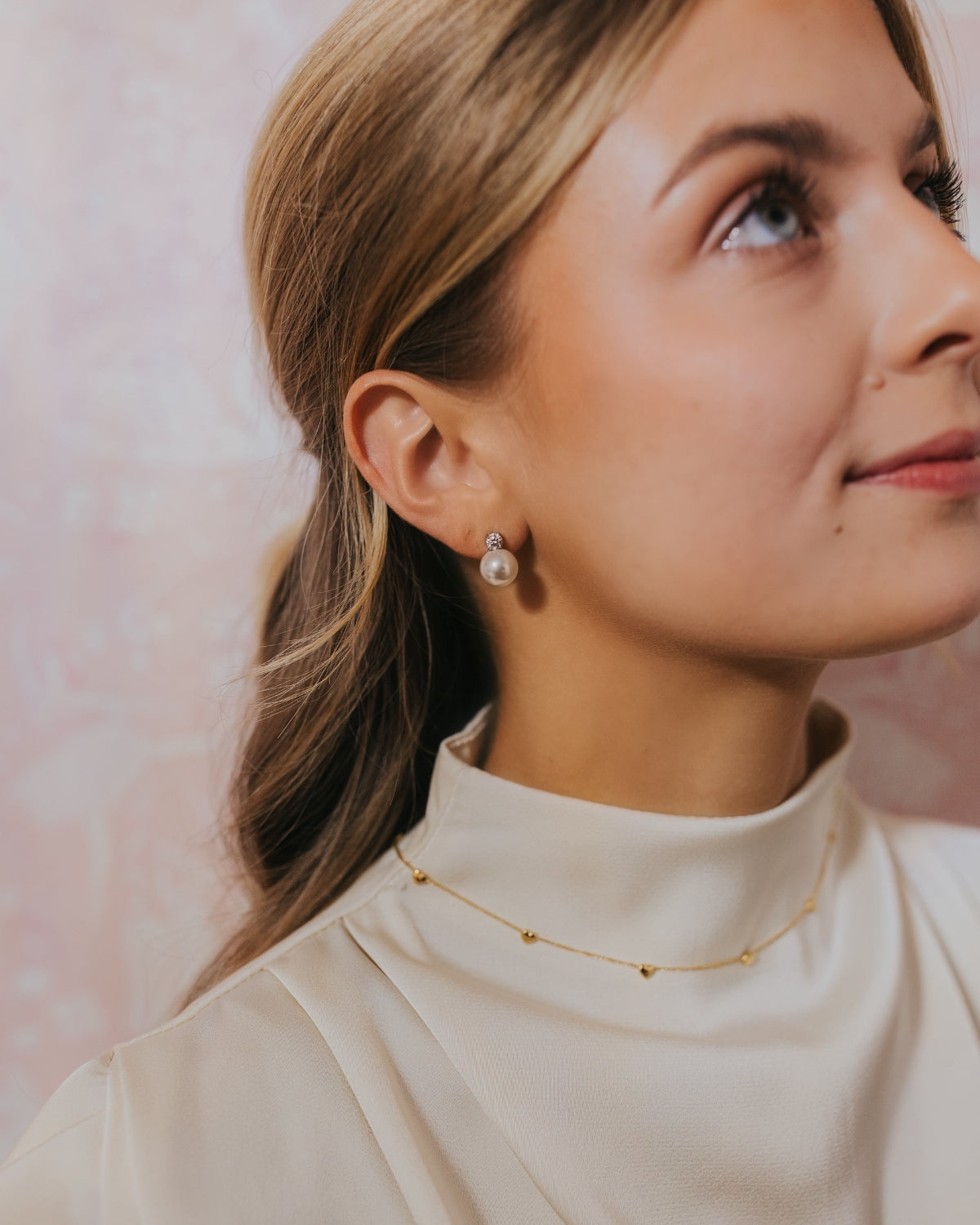 The Molly Pearl Studs in Silver