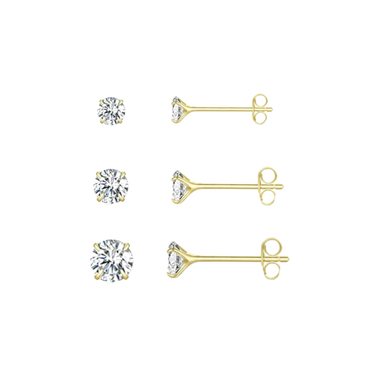 The Samantha Studs in Gold