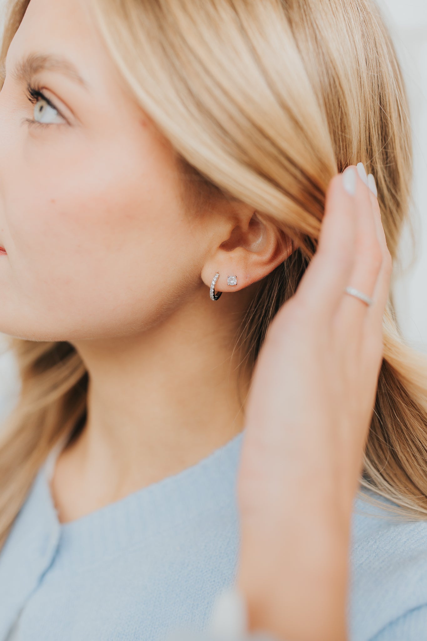 The Capri Hoops in Silver