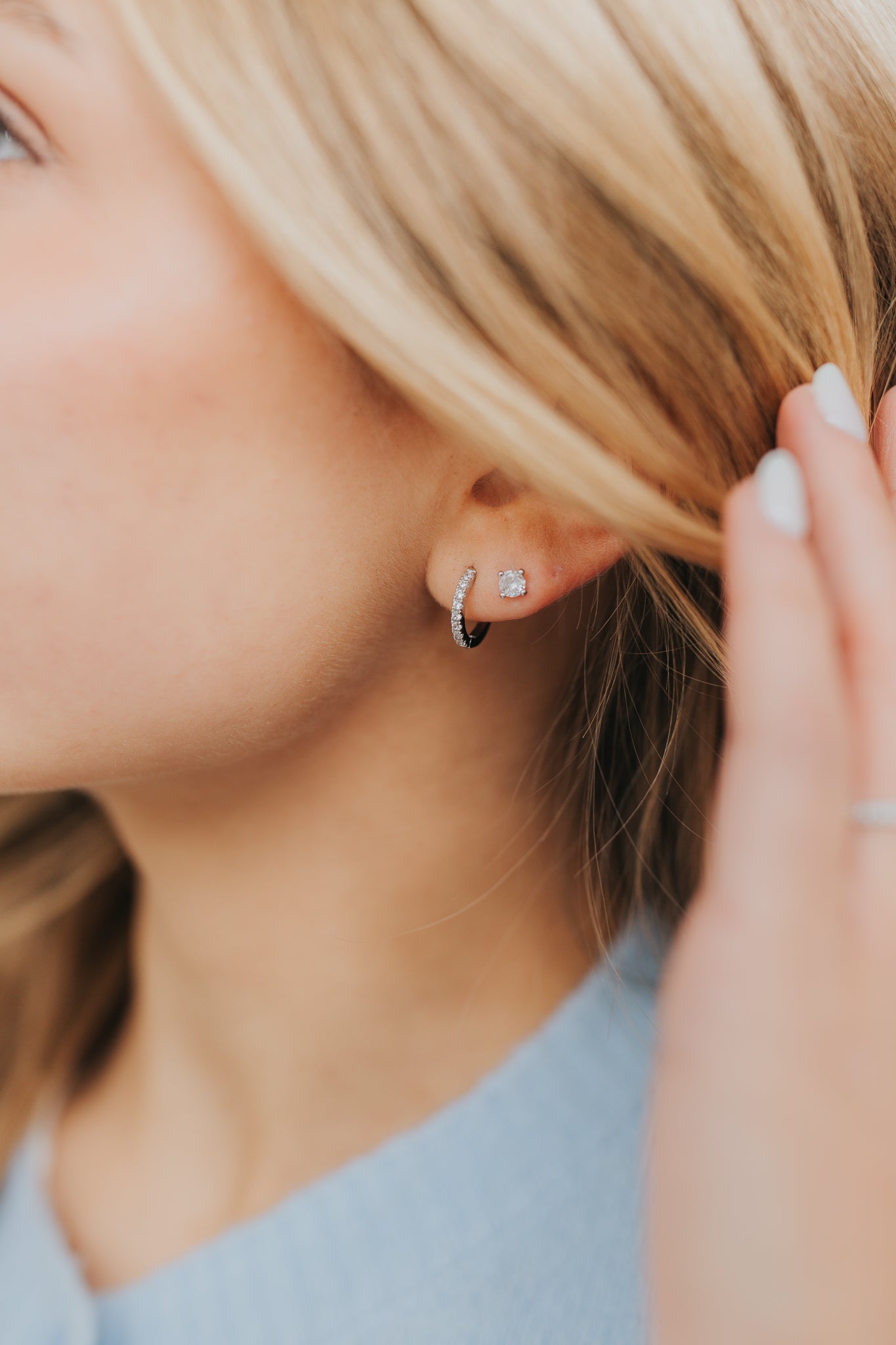 The Capri Hoops in Silver