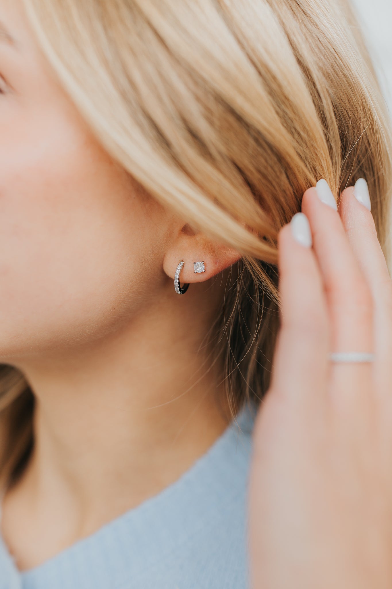 The Capri Hoops in Silver