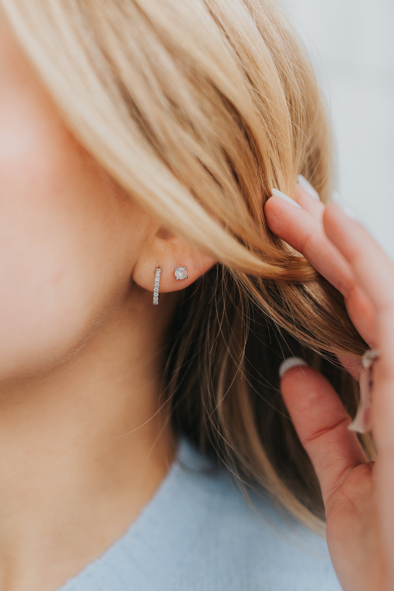 The Capri Hoops in Silver