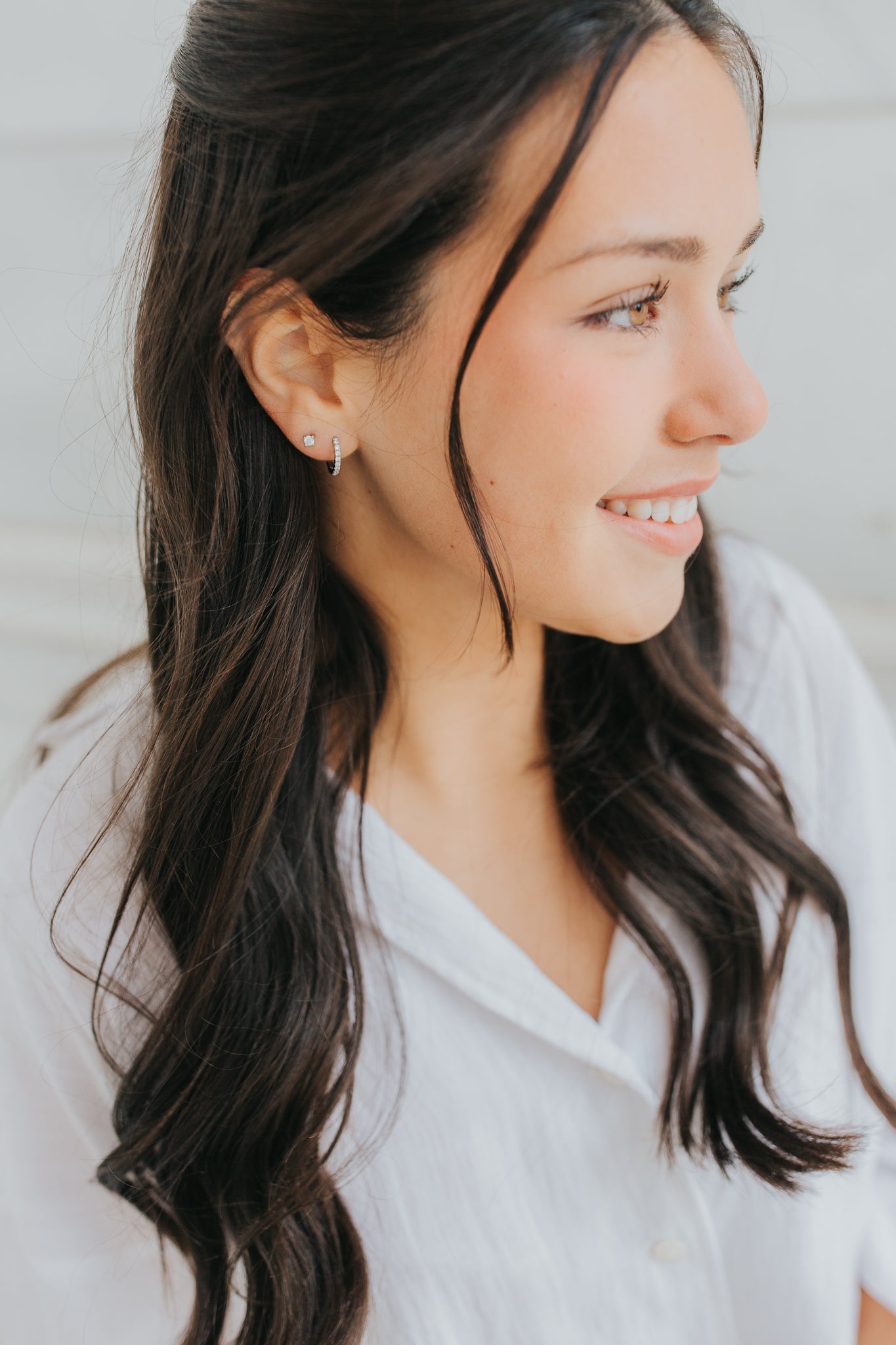 The Capri Hoops in Silver