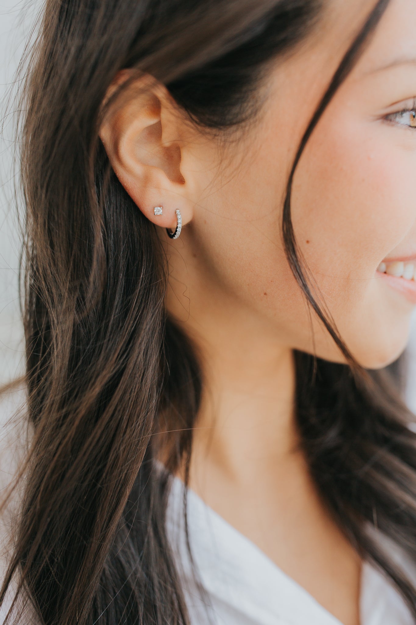 The Capri Hoops in Silver