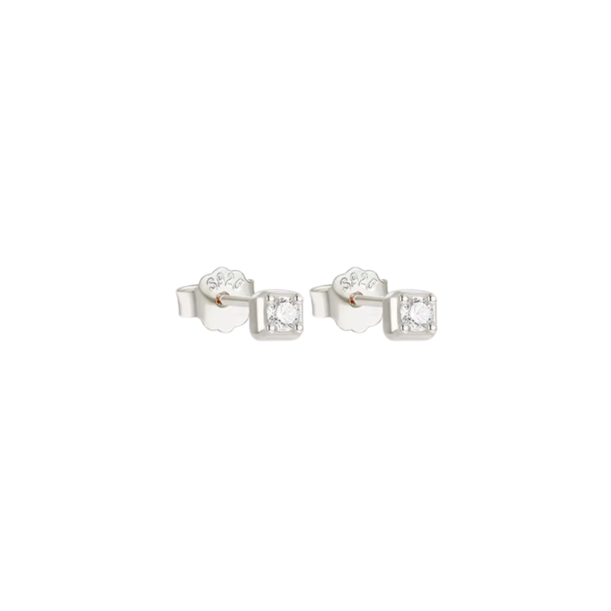 The Silver Simple Studs