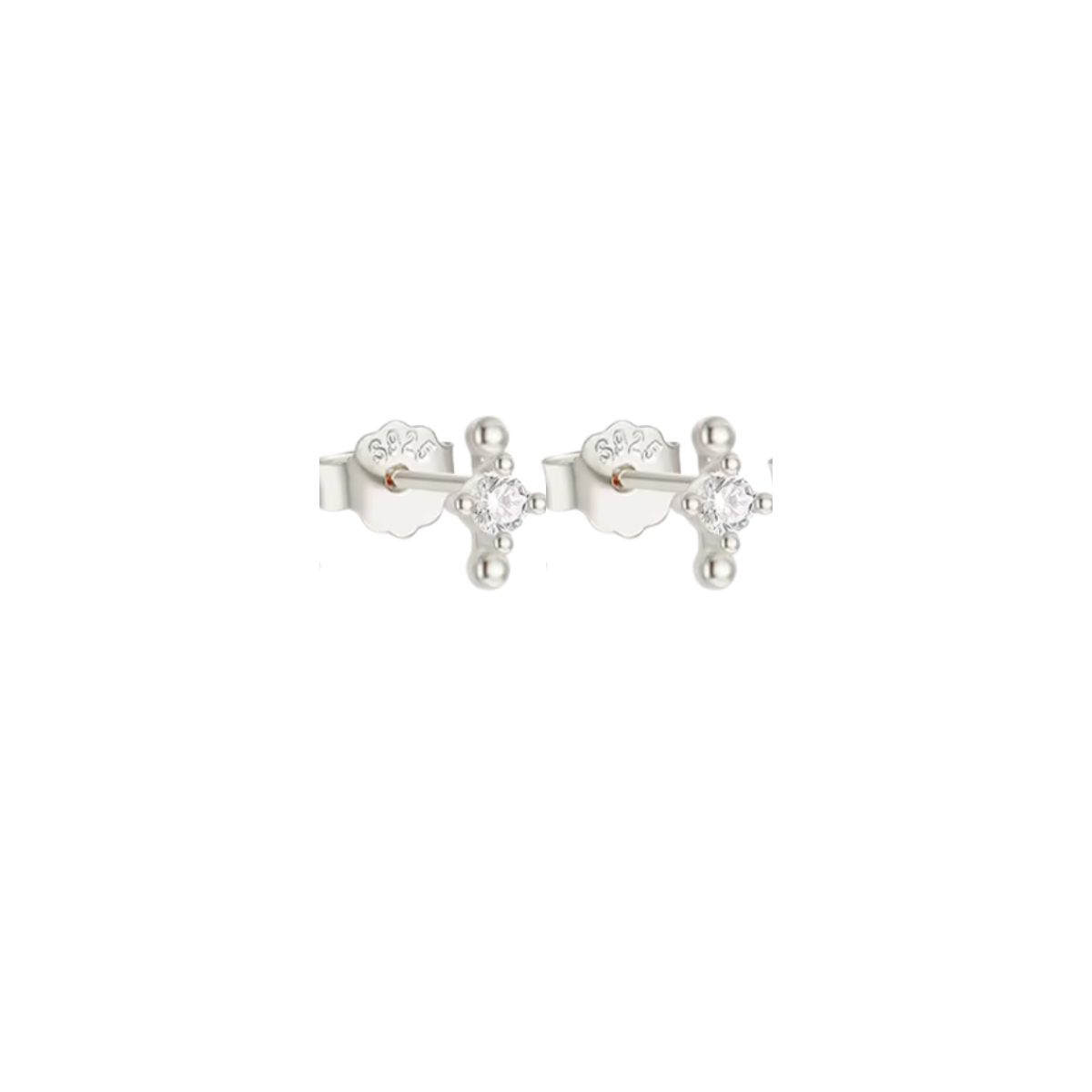 The Silver Simple Studs