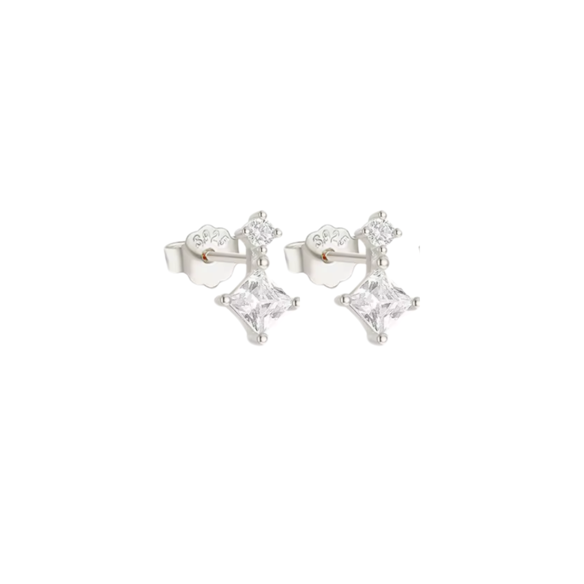 The Silver Simple Studs