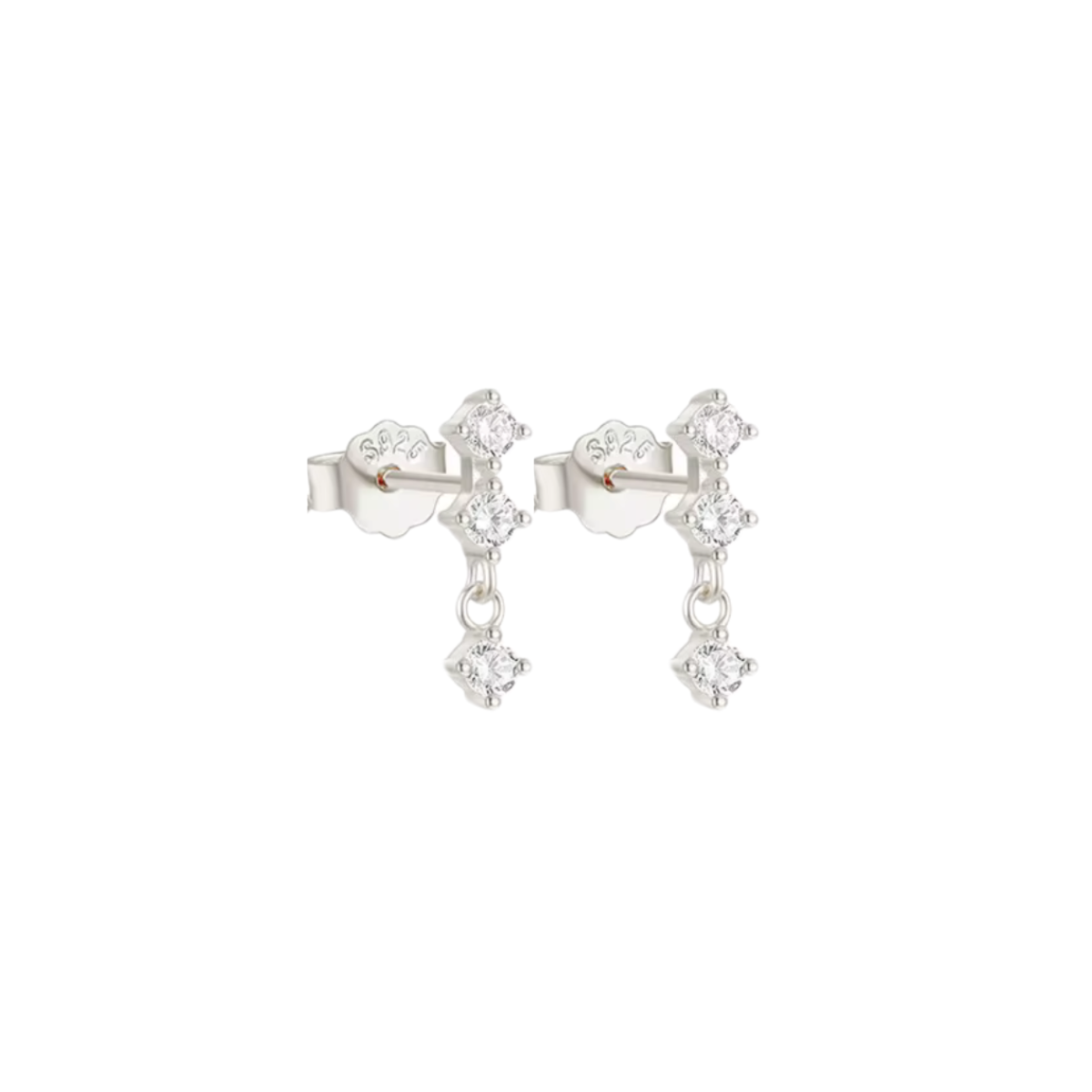 The Silver Simple Studs