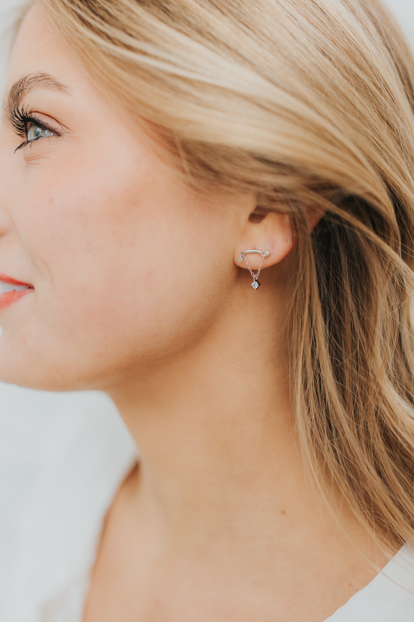 The Stella Tri Studs in Silver