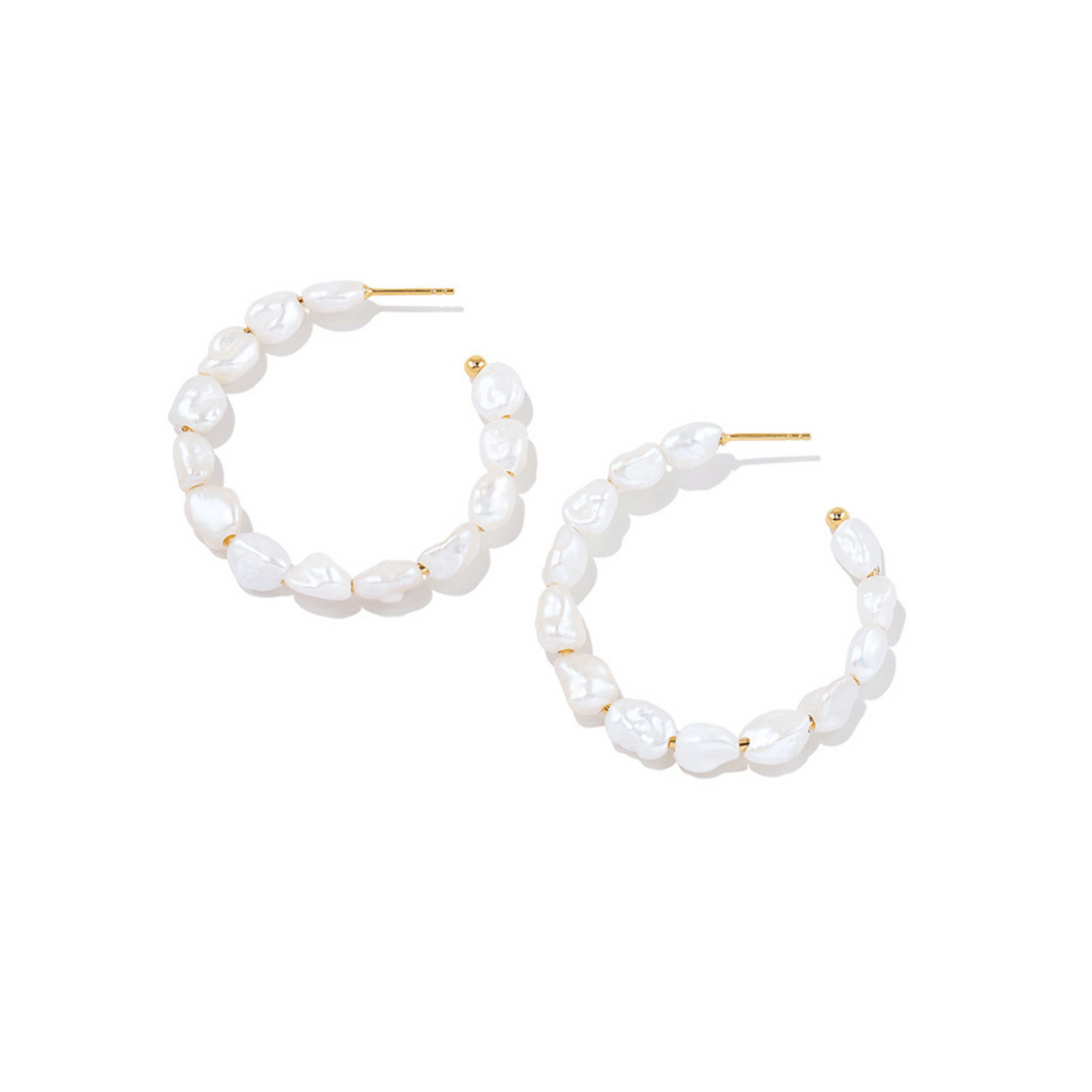 The Paige Pearl Hoops