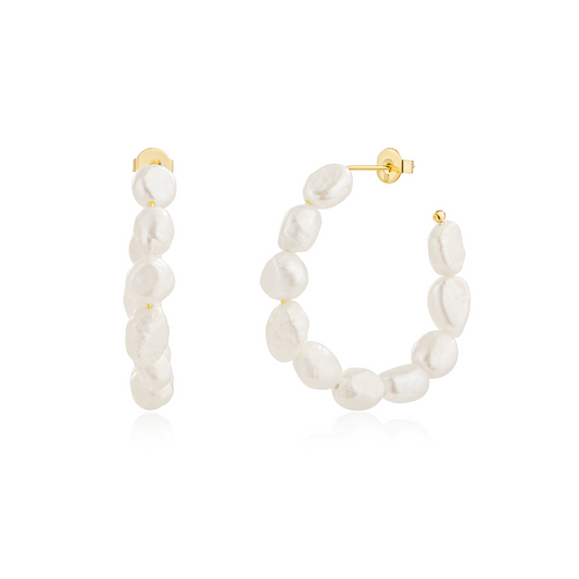 The Paige Pearl Hoops